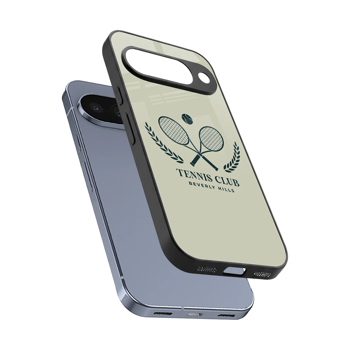 Tennis Club BH sleek google pixel 10 cover with tempered glass back and TPU edges