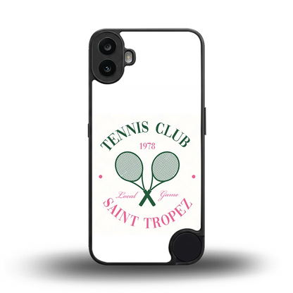 Tennis Club back phone cover | glass case for cmf nothing phone 1
