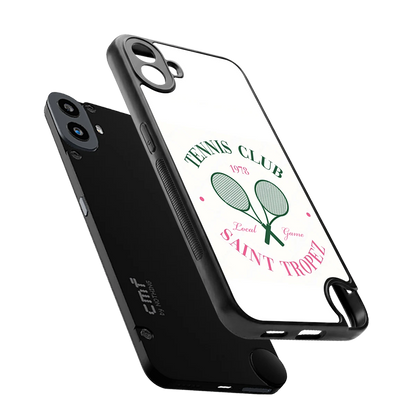 Tennis Club sleek cmf nothing phone 1 cover with tempered glass back and TPU edges