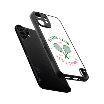 Tennis Club sleek cmf nothing phone 2 pro cover with tempered glass back and TPU edges