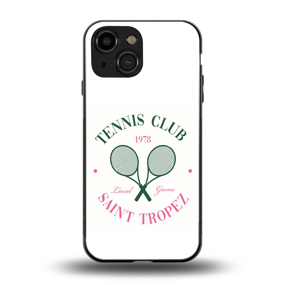 Tennis Club back phone cover | glass case for iphone 13 mini