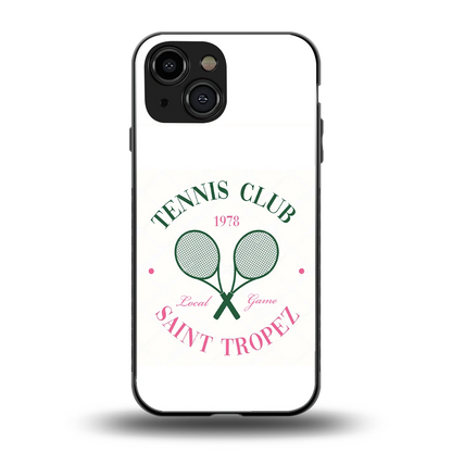 Tennis Club back phone cover | glass case for iphone 13 mini