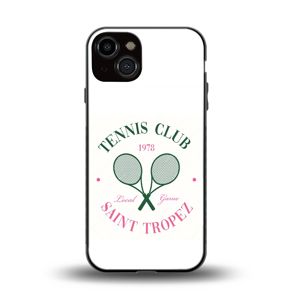 Tennis Club back phone cover | glass case for iphone 14