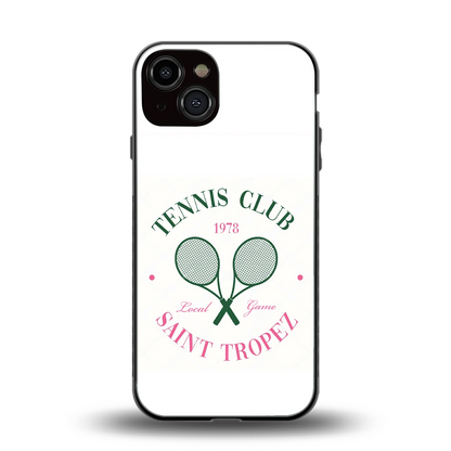 Tennis Club back phone cover | glass case for iphone 14