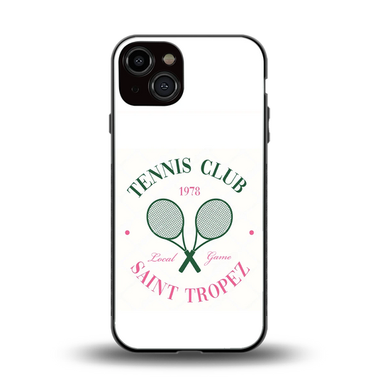 Tennis Club back phone cover | glass case for iphone 14