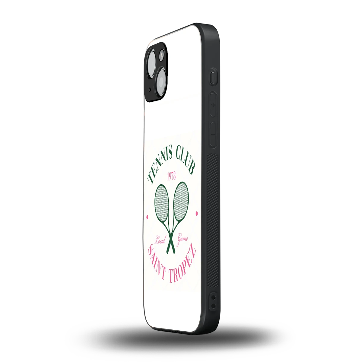 Tennis Club iphone 15 plus mobile cover | shockproof glass phone case