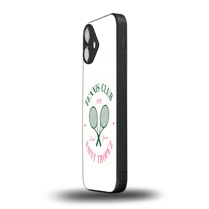 Tennis Club iphone 16 plus mobile cover | shockproof glass phone case