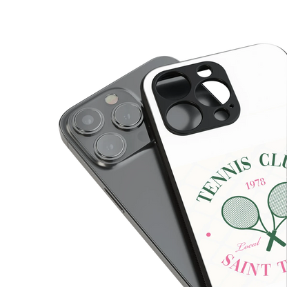 Tennis Club stylish phone case for iphone 12 | glossy glass and slim fit