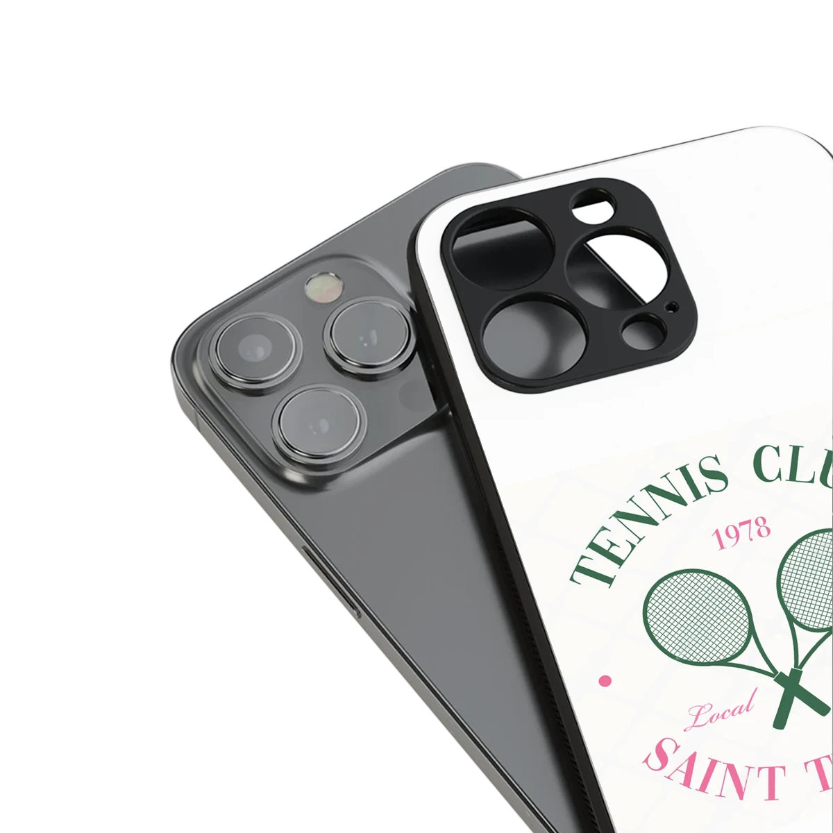 Tennis Club stylish phone case for iphone 15 | glossy glass and slim fit