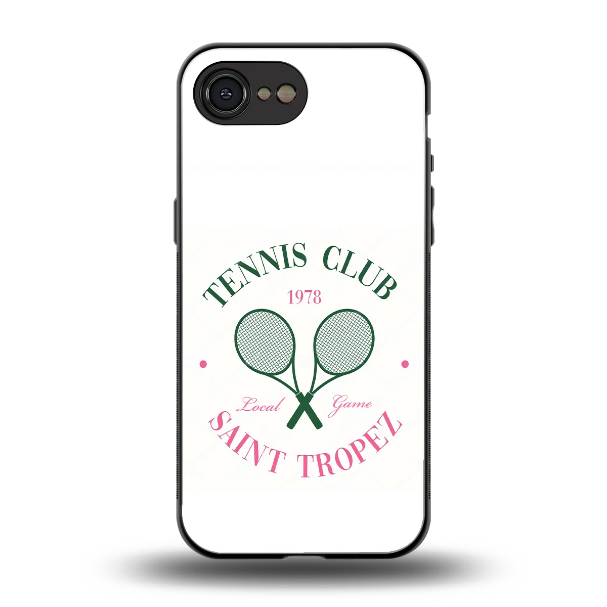 Tennis Club back phone cover | glass case for iphone 17e