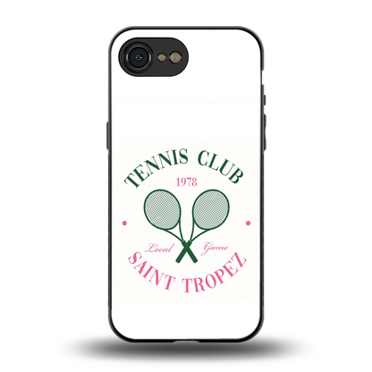 Tennis Club back phone cover | glass case for iphone 17e