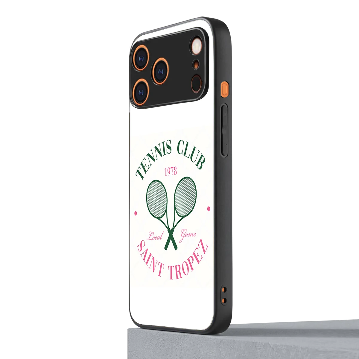 Tennis Club iphone 17 pro mobile cover | shockproof glass phone case