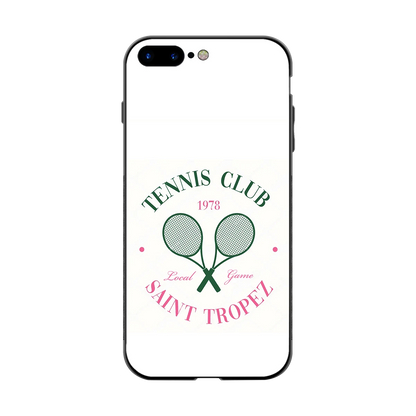 Tennis Club back phone cover | glass case for iphone 7 plus