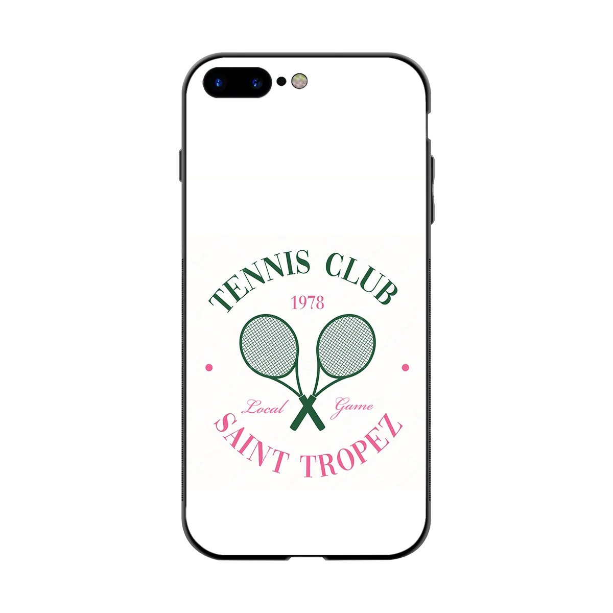 Tennis Club back phone cover | glass case for iphone 8 plus