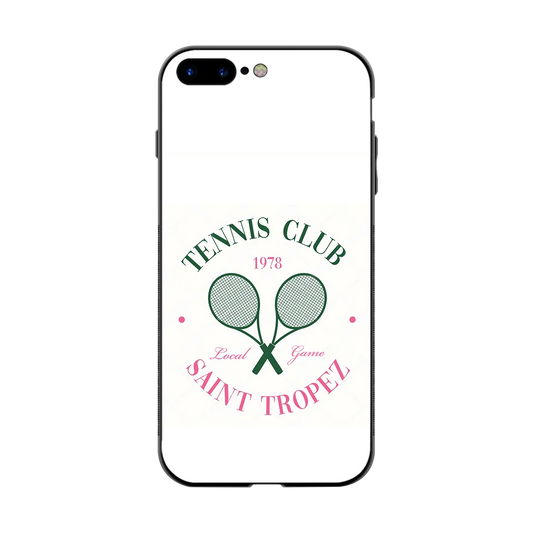 Tennis Club back phone cover | glass case for iphone 8 plus