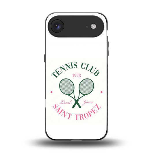 Tennis Club back phone cover | glass case for iphone air