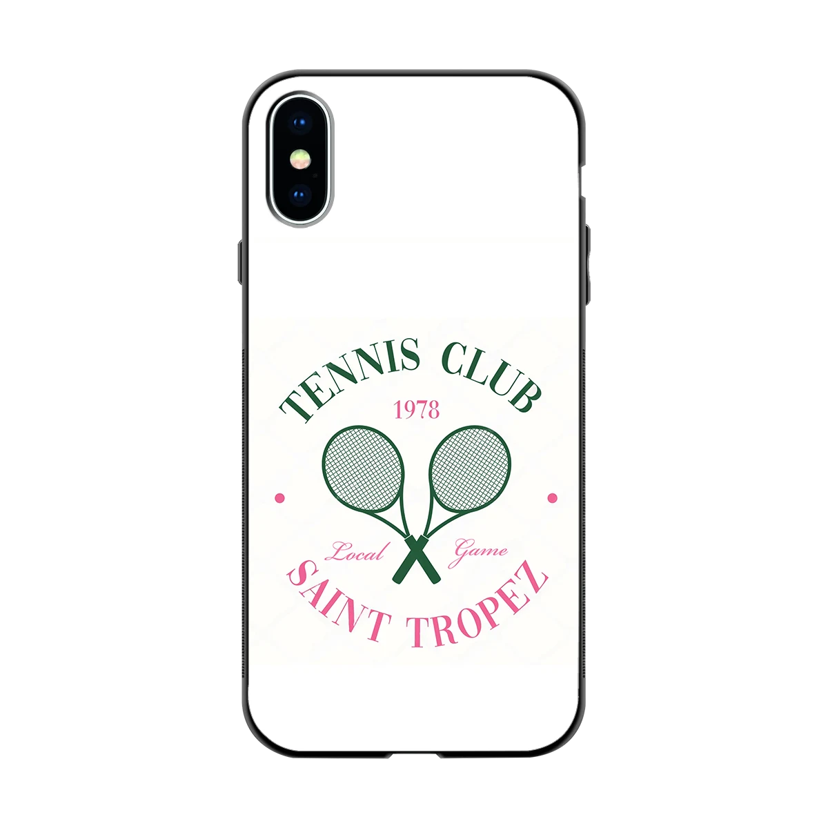 Tennis Club back phone cover | glass case for iphone x