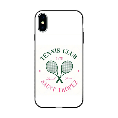 Tennis Club back phone cover | glass case for iphone x