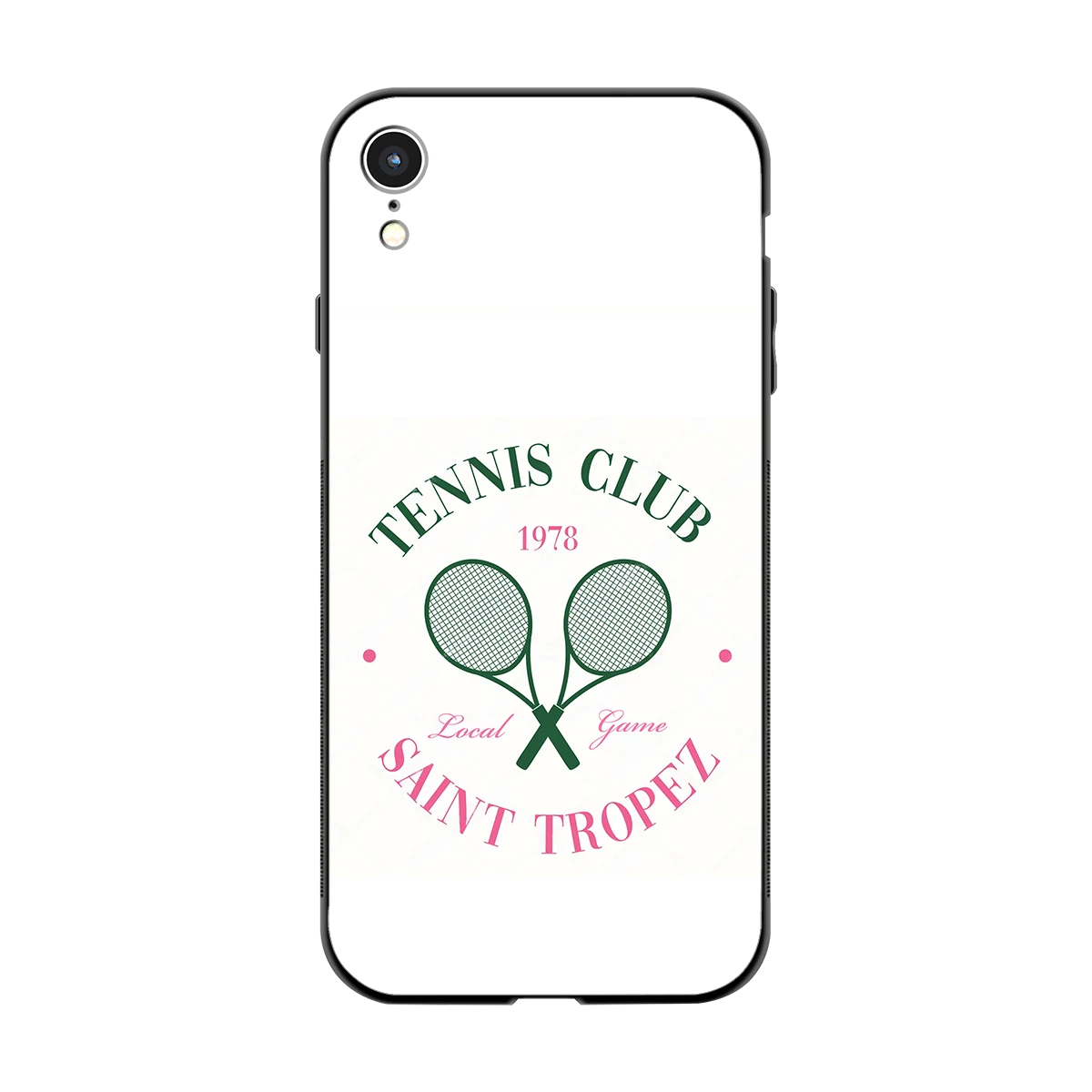Tennis Club back phone cover | glass case for iphone xr