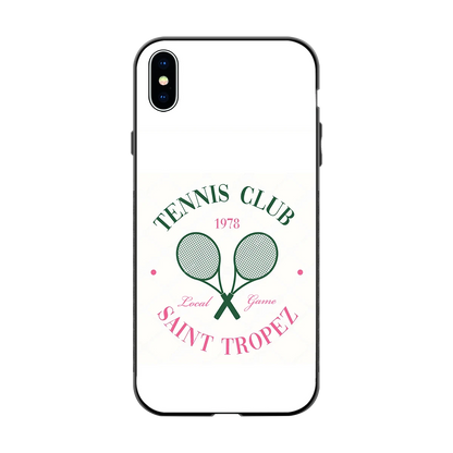 Tennis Club back phone cover | glass case for iphone xs max