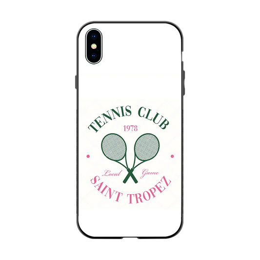 Tennis Club back phone cover | glass case for iphone xs max