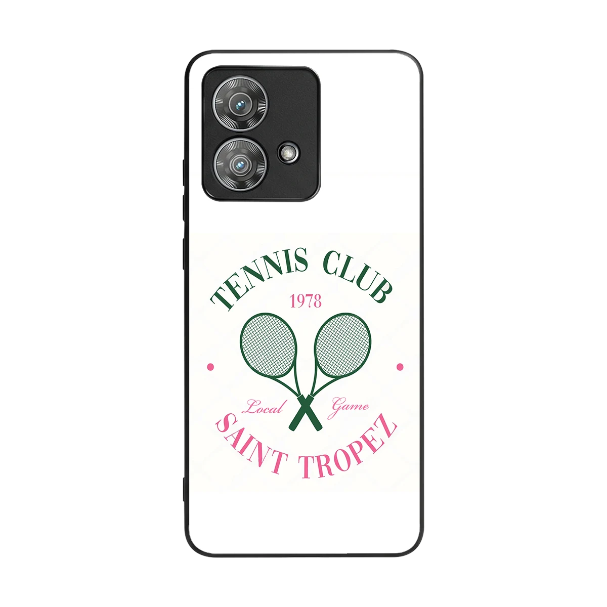 Tennis Club back phone cover | glass case for motorola edge 40 neo 5g