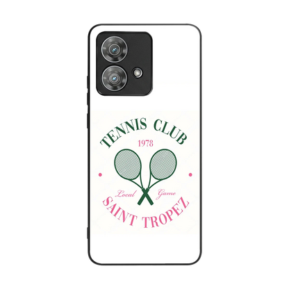 Tennis Club back phone cover | glass case for motorola edge 40 neo 5g