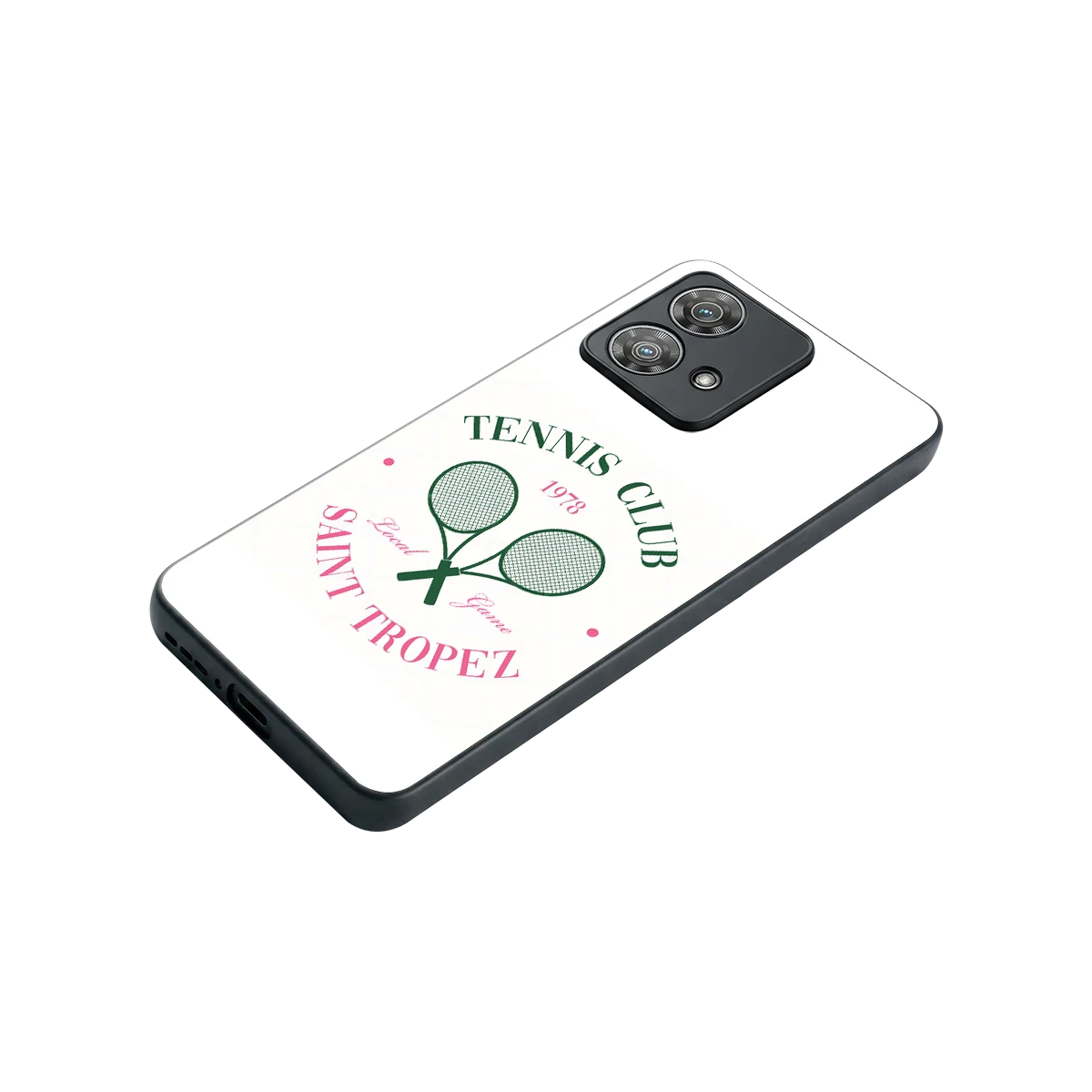 Tennis Club stylish phone case for motorola edge 40 neo 5g | glossy glass and slim fit