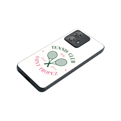 Tennis Club stylish phone case for motorola edge 40 neo 5g | glossy glass and slim fit