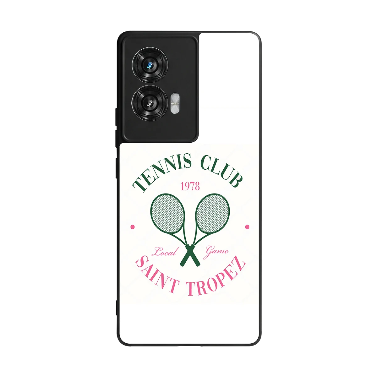 Tennis Club back phone cover | glass case for motorola edge 50 fusion