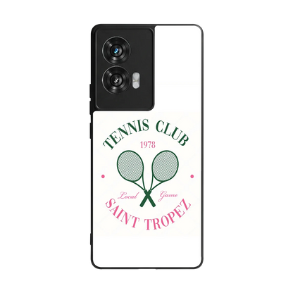 Tennis Club back phone cover | glass case for motorola edge 50 fusion