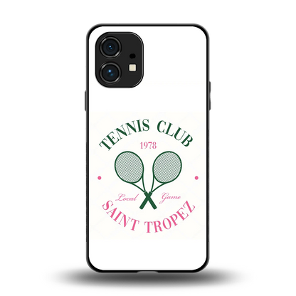 Tennis Club back phone cover | glass case for nothing phone 1