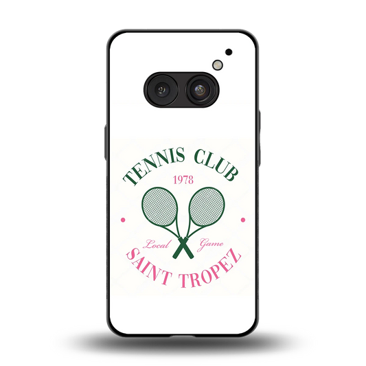 Tennis Club back phone cover | glass case for nothing phone 2a