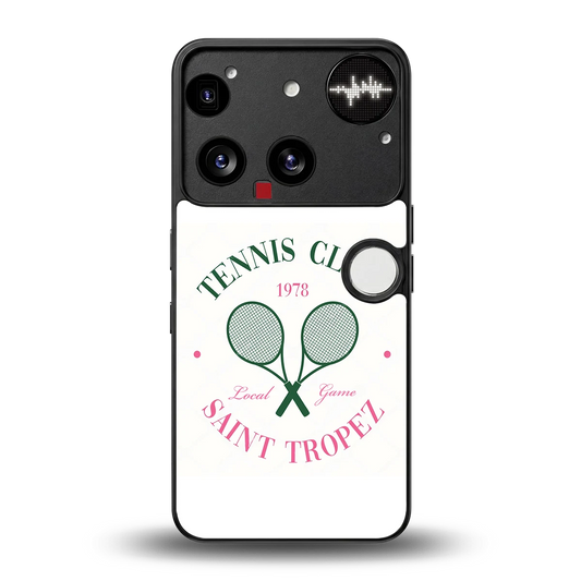 Tennis Club back phone cover | glass case for nothing phone 3