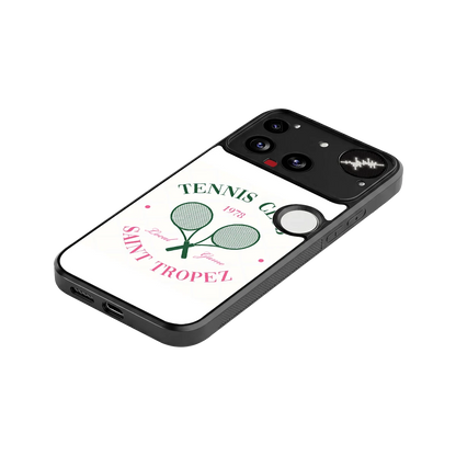 Tennis Club stylish phone case for nothing phone 3 | glossy glass and slim fit