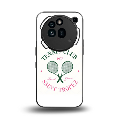 Tennis Club back phone cover | glass case for nothing phone 3a pro