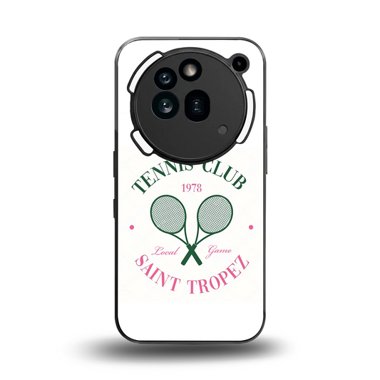 Tennis Club back phone cover | glass case for nothing phone 3a pro