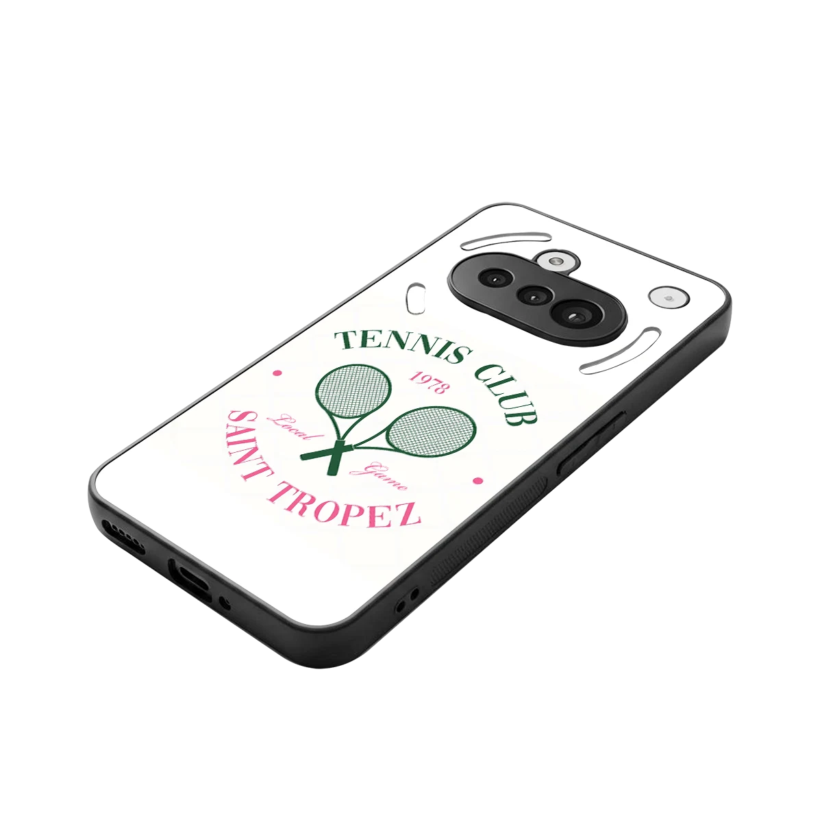 Tennis Club stylish phone case for nothing phone 3a | glossy glass and slim fit