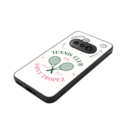 Tennis Club stylish phone case for nothing phone 3a | glossy glass and slim fit