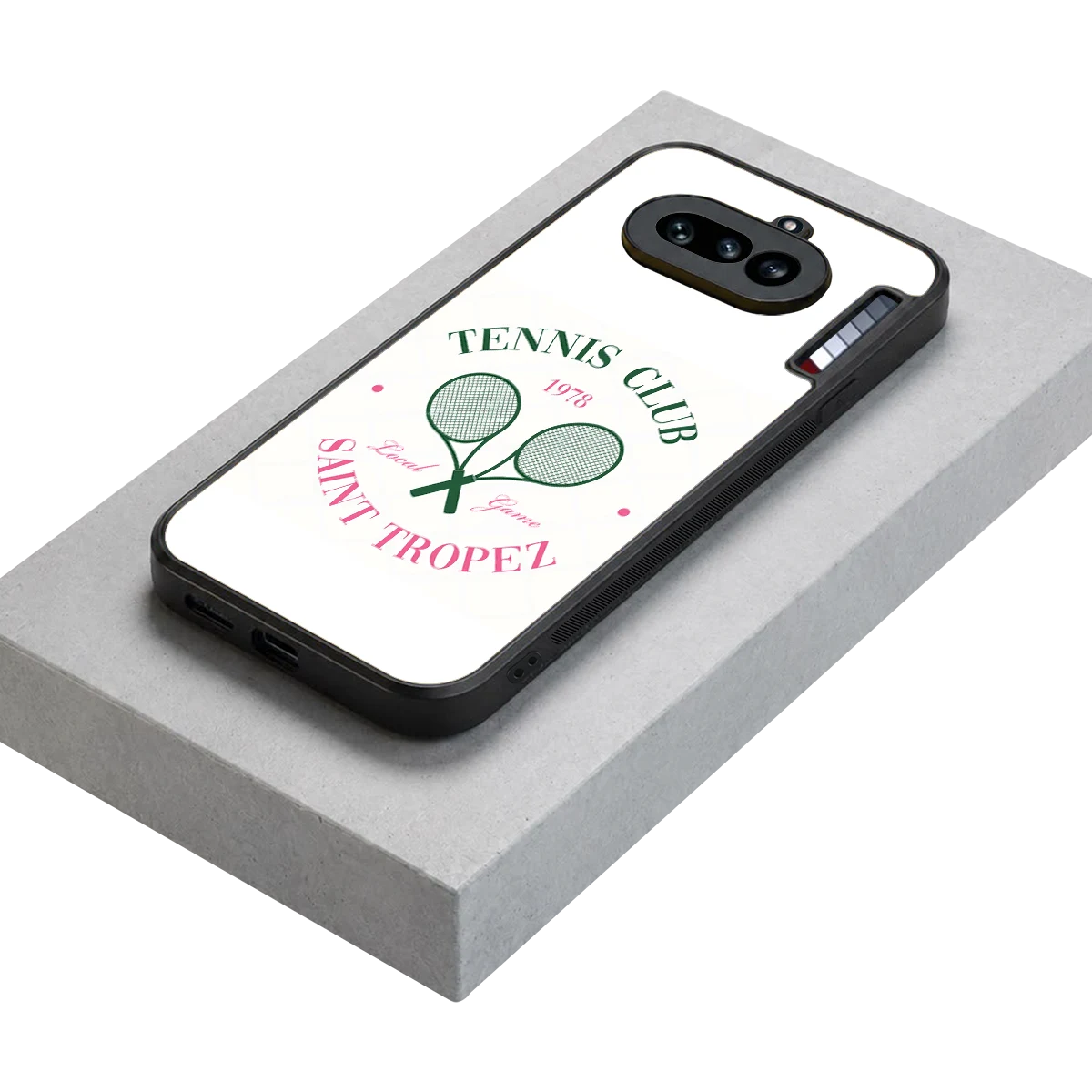 Tennis Club stylish phone case for nothing phone 4a | glossy glass and slim fit