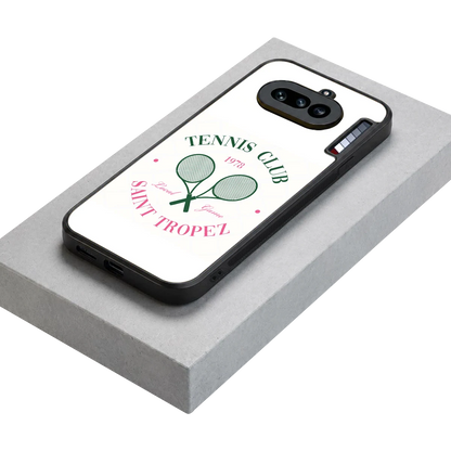 Tennis Club stylish phone case for nothing phone 4a | glossy glass and slim fit