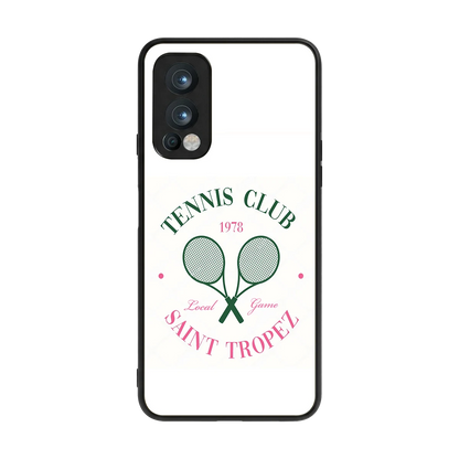 Tennis Club back phone cover | glass case for oneplus nord 2