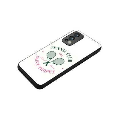 Tennis Club stylish phone case for oneplus nord 2 | glossy glass and slim fit