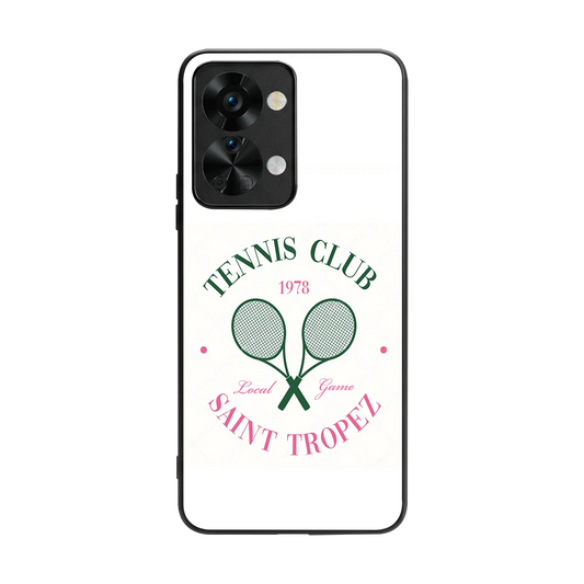 Tennis Club back phone cover | glass case for oneplus nord 2t
