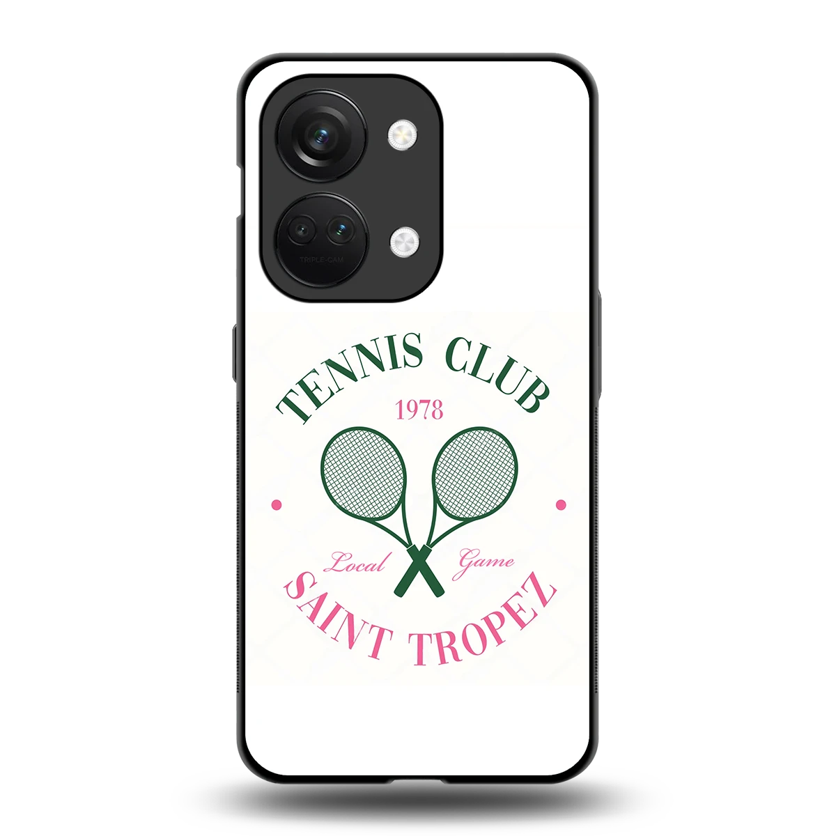 Tennis Club back phone cover | glass case for oneplus nord 3