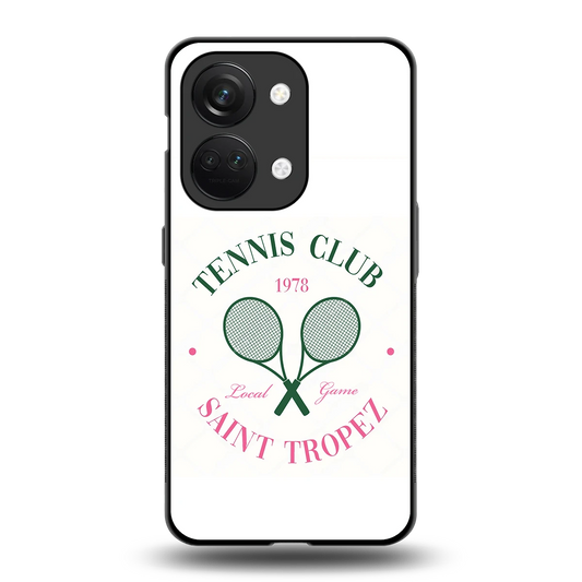 Tennis Club back phone cover | glass case for oneplus nord 3