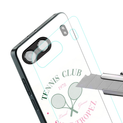 Tennis Club stylish phone case for oneplus nord 4 | glossy glass and slim fit