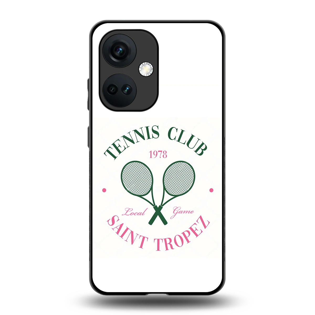 Tennis Club back phone cover | glass case for oneplus nord ce 3