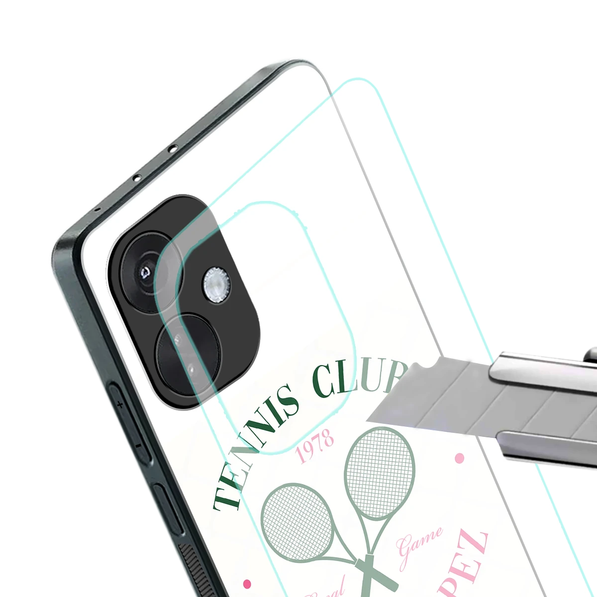 Tennis Club stylish phone case for oneplus nord ce 3 | glossy glass and slim fit