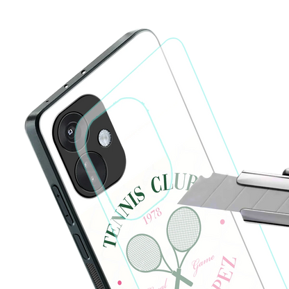 Tennis Club stylish phone case for oneplus nord ce 3 | glossy glass and slim fit